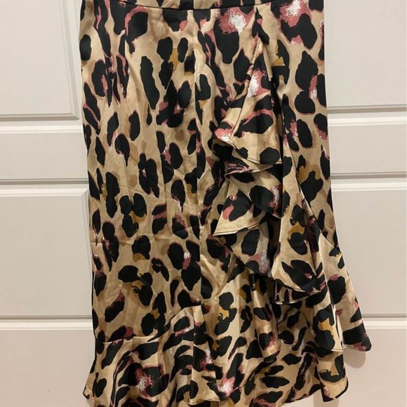 High Low Midi Leopard Print Dress - Picture 2 of 2